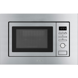 Встраиваемая микроволновая печь SMEG FMI020X, 20л, 800Вт, нержавеющая сталь