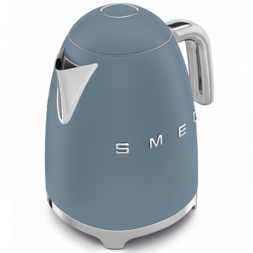 Чайник SMEG 1.7 л, 2400 Вт, нержавеющая сталь, синий шторм - стиль 50-х