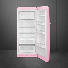 Холодильник SMEG/ Холодильник SMEG, ВхШхГ 1530х601х728 мм, отдельностоящий, стиль 50-х, однокамерный, внутренняя морозильная камера, объем 270 л (244 + 26), LED освещение, инверторный компрессор, энергоэффективность С, цвет розовый