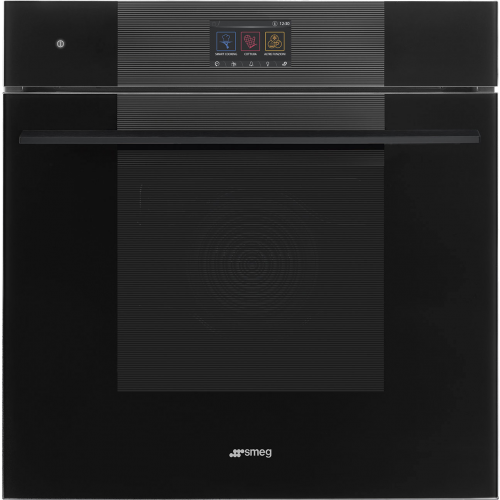 Встраиваемый духовой шкаф SMEG 60 см Linea с паром и пиролитической очисткой - 19 режимов, 150 автоматических программ, дисплей VivoScreen