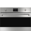 Встраиваемая электрическая духовка SMEG с паром, 45 см, 41 л, 12 функций, нержавеющая сталь - компактный духовой шкаф для идеальной готовки
