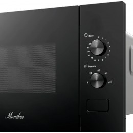 Встраиваемая микроволновая печь MONSHER MMH 1015 Noir, 15 л, 600 Вт, 5 уровней, размораживание, черный