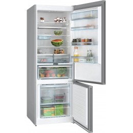 Холодильник Bosch Serie 6 kgn56lb31u, 559 л, Full NoFrost, Черное стекло, LCD дисплей, Multi Airflow, AirFresh Filter, 193x70x80 см