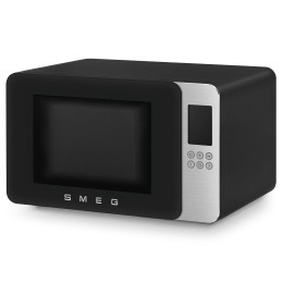 Микроволновая печь SMEG MOC01BLMEU, 29 л, 900 Вт, 4 функции, гриль, 18 программ, черная