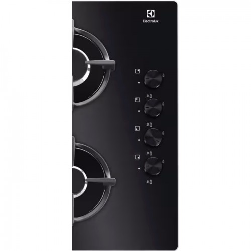 H1: Встраиваемая газовая варочная поверхность ELECTROLUX на закаленном стекле, 7650 Вт, с автоматическим электроподжигом и газ-контролем, размеры 58x51 см