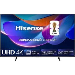 Телевизор Hisense 50A6S RU, 50 4K Ultra HD, DLED, Smart TV, Game Mode Plus, 20W, Wi-Fi, Dolby Vision, HDR10+, 5000:1