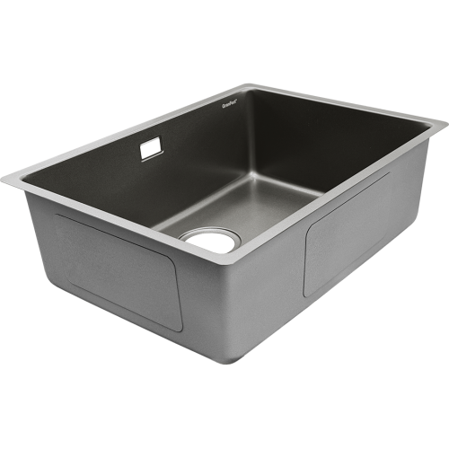 METAL 5944 titan 1 чаша 550*400*205, общий размер: 590*440*200, монтаж: универсальный, материал: нержавеющая сталь AISI 304, цвет: титан