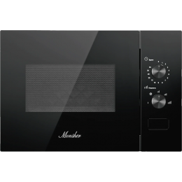 Встраиваемая микроволновая печь MONSHER MMH 1015 Noir, 15 л, 600 Вт, 5 уровней, размораживание, черный