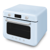 Мини-печь Smeg 30 л с LCD дисплеем и 10 функциями приготовления в стиле 50-х, пастельный голубой