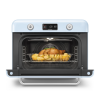 Мини-печь Smeg 30 л с LCD дисплеем и 10 функциями приготовления в стиле 50-х, пастельный голубой