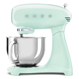 Миксер Smeg SMF03PGEU, пастельный зеленый, нерж. чаша, венчик и лопатка в комплекте
