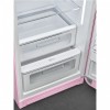 Холодильник SMEG/ Холодильник SMEG, ВхШхГ 1530х601х728 мм, отдельностоящий, стиль 50-х, однокамерный, внутренняя морозильная камера, объем 270 л (244 + 26), LED освещение, инверторный компрессор, энергоэффективность С, цвет розовый