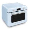 Мини-печь Smeg 30 л с LCD дисплеем и 10 функциями приготовления в стиле 50-х, пастельный голубой