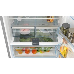 Холодильник Bosch Serie 6 kgn56lb31u, 559 л, Full NoFrost, Черное стекло, LCD дисплей, Multi Airflow, AirFresh Filter, 193x70x80 см