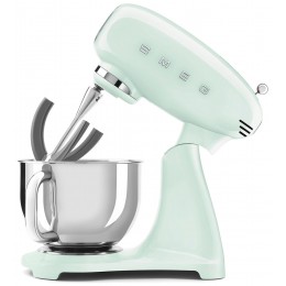 Миксер Smeg SMF03PGEU, пастельный зеленый, нерж. чаша, венчик и лопатка в комплекте