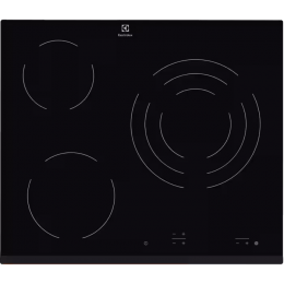 Электрическая варочная панель Electrolux EHF6232FOK, 59x52 см, 3 конфорки, сенсорное управление, черная