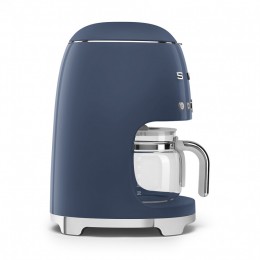 Капельная кофеварка SMEG DCF02NBEU, 1050 Вт, 1.4 л, 10 чашек, темно-синий, 2 уровня крепости.