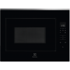 Встраиваемая микроволновая печь ELECTROLUX 25 л, черная/нержавеющая сталь, высота 459 мм