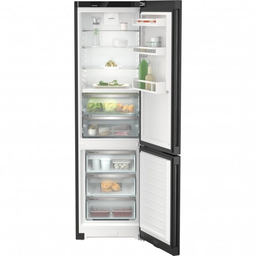 Холодильник LIEBHERR с BioFresh и NoFrost, 201.5 см, A++, двери BlackSteel, 5 контейнеров, дисплей на двери