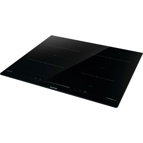 Встраиваемая индукционная варочная панель GORENJE 60 см с 4 конфорками, слайдерным управлением, таймером и функцией Bridge, черная