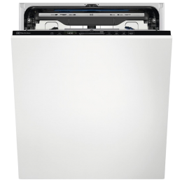 Посудомоечная машина Electrolux EEM69310L, 15 комплектов, 8 программ, 59.6x55x82 см, черная, сушка AirDry, индикация Луч на полу.