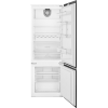 Встраиваемый холодильник Smeg 1940х690х550 мм, белый/хром, скользящие направляющие, перенавешиваемая дверь, класс Е