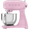 Планетарный миксер SMEG 50-х годов, 1000 Вт, 4.8 л, 10 скоростей, розовый