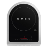 Настольная индукционная плита Smeg 1 зона, 1.45/2.1 кВт, сенсорное управление, таймер, черный матовый