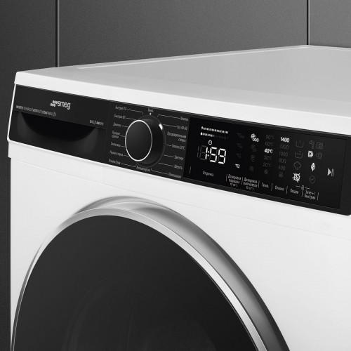 Стиральная машина SMEG 10 кг, 1400 об/мин, 15 программ, LED дисплей, автоматическое дозирование - купить в интернет-магазине