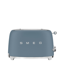 Тостер SMEG TSF01SBMEU, 2 ломтика, нержавеющая сталь, 6 уровней поджаривания, синий шторм.