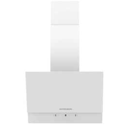 Наклонная вытяжка Kuppersberg F 603 W, 60 см, 850 м³/ч, сенсорное управление, 3 скорости, белая