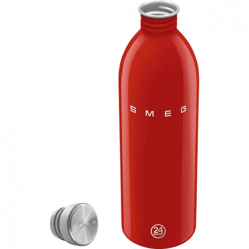 Термобутылка SMEG, стиль 50-х г.г., объем 1000 мл, цвет красный