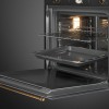 Встраиваемый духовой шкаф SMEG Coloniale 60 см – 9 режимов, пиролиз, 65 л, галогенная подсветка, таймер и Soft Close