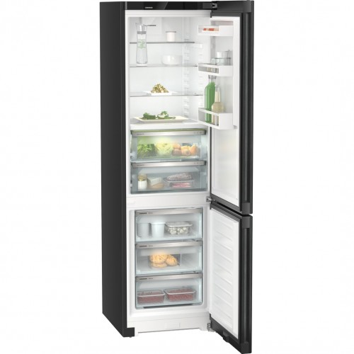 Холодильник LIEBHERR с BioFresh и NoFrost, 201.5 см, A++, двери BlackSteel, 5 контейнеров, дисплей на двери