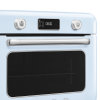 Мини-печь Smeg 30 л с LCD дисплеем и 10 функциями приготовления в стиле 50-х, пастельный голубой