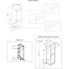 Встраиваемый холодильник Kuppersberg/ Встраиваемый холодильник Kuppersberg, High-Tech, ВхШхГ 193.5х54х55 см, полезный объем 284 л, Total No Frost, LED освещение, супер заморозка, электронное управление, энергоэффективность А+
