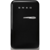 Холодильник SMEG 50-х годов, однокамерный, 34 л, черный – стильный и энергоэффективный выбор