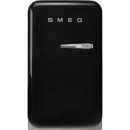 Холодильник SMEG FAB5LBL6, однокамерный, 34 л, черный, стиль 50-х, класс С.