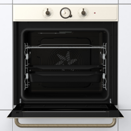 Встраиваемый духовой шкаф GORENJE BO6735CLI, 60 см, 77 л, слоновая кость, пиролитическая эмаль.