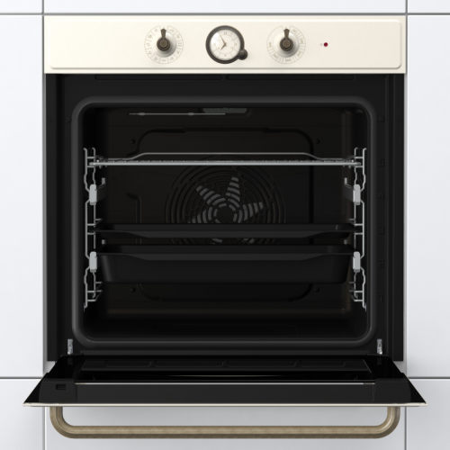 Встраиваемая электрическая духовка GORENJE 60 см, 77 л, пиролитическая эмаль, слоновая кость