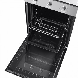 Шкаф духовой электрический MAUNFELD EOEC516S/ 448х546х595 мм, Независимый тип установки, класс энергопотребления А, 7 основных режимов, механическое управление, двойное стекло дверцы, металлическая ручка дверцы, холодный фронт, объем 51 л, конвекция, грил