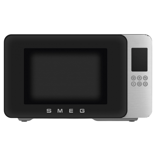 Микроволновая печь SMEG 29 л, 900 Вт, гриль, 18 программ, черная - купить в интернет-магазине