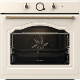 Духовой шкаф Gorenje BOS67372CLI, 77 л, механическое управление, 3 стекла, динамическое охлаждение, макс. 300 °C.
