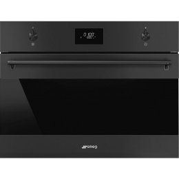 Встраиваемая микроволновая печь SMEG SO4301M0N, 40л, 800Вт, гриль 1500Вт, 4 функции, черный матовый.