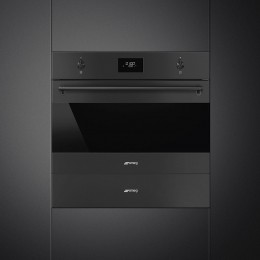 Встраиваемая микроволновая печь SMEG SO4301M0N, 40л, 800Вт, гриль 1500Вт, 4 функции, черный матовый.