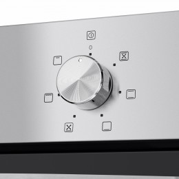 Шкаф духовой электрический MAUNFELD EOEC516S/ 448х546х595 мм, Независимый тип установки, класс энергопотребления А, 7 основных режимов, механическое управление, двойное стекло дверцы, металлическая ручка дверцы, холодный фронт, объем 51 л, конвекция, грил
