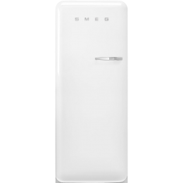 Холодильник SMEG FAB28LWH6, 270 л, однокамерный, морозильная камера, инверторный компрессор, LED, белый, стиль 50-х.