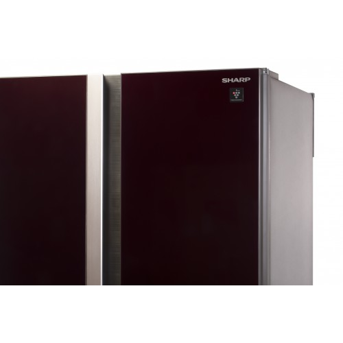 Холодильник Sharp 183x89.2x77.1 см, 605 л, No Frost, инверторный компрессор, ионизация воздуха, быстрое охлаждение и замораживание, LED освещение, льдогенератор