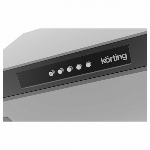 Встраиваемая вытяжка Korting 60 см, 450 м³/ч, механическое управление, 3 режима, угольный фильтр, черная