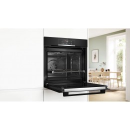 Встраиваемый духовой шкаф Bosch HQG572EB3, 71 л, 9 режимов, пар, AutoPilot 15, черный, нержавеющая сталь.